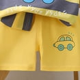 thumbnail image 5 of Qopobobo Baby Boy Summer Clothes Baby Boy Summer Outfits Henley Shirt Soft Pocket Short Sleeve Tops & Shorts Sets Infant Clothes Dark Gray,4-5 Years, 5 of 5