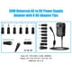 thumbnail image 5 of Adaptador de fuente de alimentación universal de CA a CC de 30 W con puerto USB de 5 V 2,1 A, carga Tomshoo Adaptador de corriente, 5 of 7
