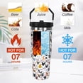 thumbnail image 3 of 30oz Chicken Bottle Spill Proof Hen Rooster Tumbler with Top Handle and Straw Lid Stainless Steel Double Wall Insulated Tumbler Coffee Mug Gift for Women Men Travel Cup for Car, 3 of 5