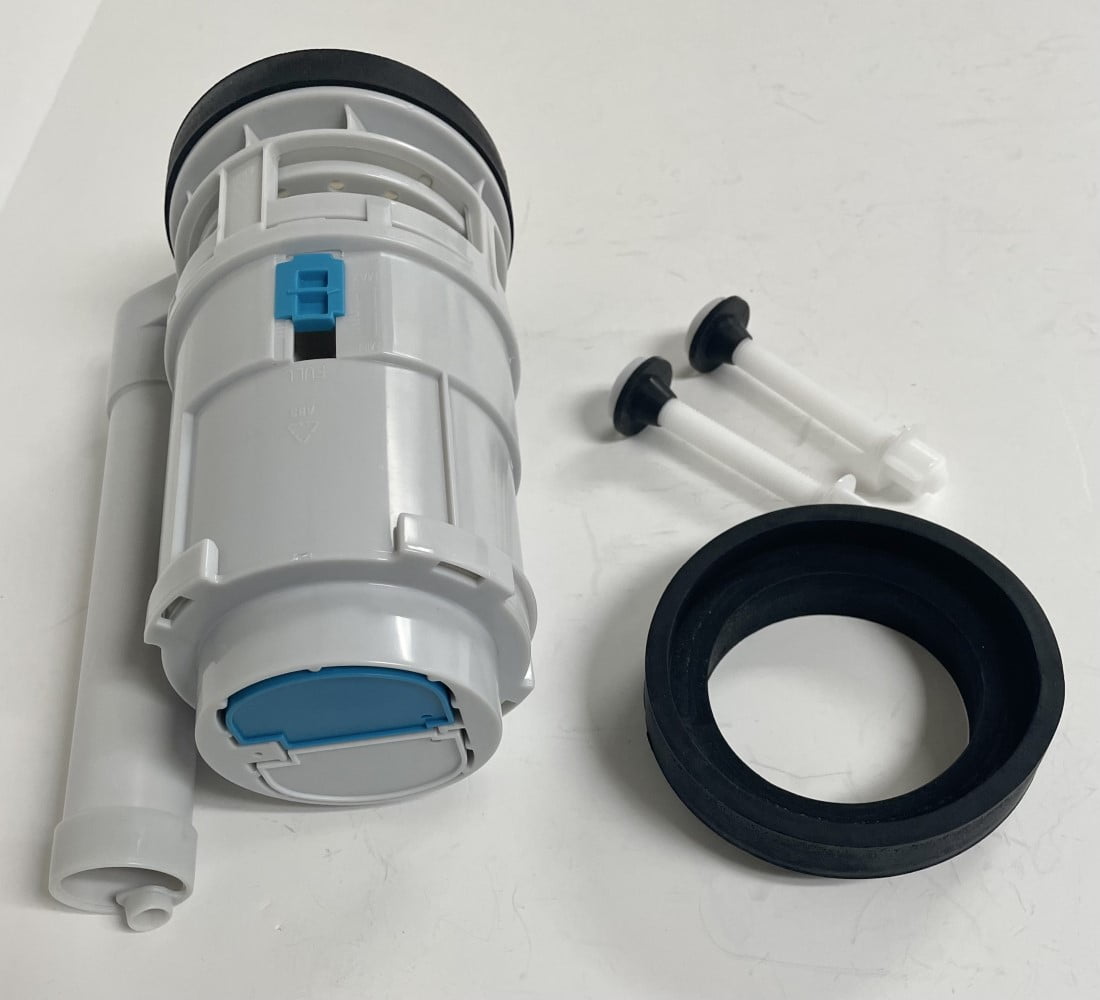 3 inch Two Piece Toilet Flush Valve, 9 inches high, Dual Flush Top