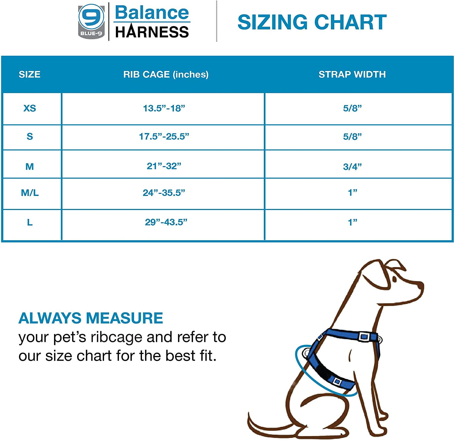 Blue-9 Pet Products No-Pull Balance Harness and Loose Leash Walking Set Dogs, Made in The USA, Blue, Small
