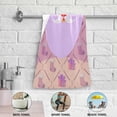 thumbnail image 5 of Purple Santa Cute Hand Towels 2 PCS, Christmas Cartoon Kitchen Towel Ultra Soft and Highly Absorbent,Decorative Fingertip Face Towel for Bathroom Hotel, 28.3"x 14.4", 5 of 6
