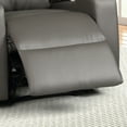 thumbnail image 5 of Modern Terry Collection, Upholstered Faux Leather with Electric Power Recliner Chair, Grey, 5 of 7