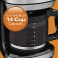 thumbnail image 2 of Hamilton Beach Programmable FrontFill Coffee Maker, Extra-Large 14 Cup Capacity, Black/Stainless (46390), 2 of 5