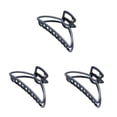 thumbnail image 1 of maskred Pinces de Mode Grand Style Simple à Portée de Main Style Simple Robuste Exquis Accessoires Barrettes pour Femmes Noir/arc 3Set, 1 of 6