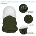 thumbnail image 4 of Unique Bargains Winter Neck Warmer, 2 Pack Drawstring Warm Face Scarf Windproof Neck Gaiter, Army Green, 4 of 7