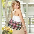 thumbnail image 5 of FORMRS Womens Shoulder Bag with Chain Strap Clutch Purse Cute Tote Handbag, Colorful Block Pattern, 5 of 7