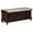 Dark Brown, variant on Xukmct Upholstered Seat Storage Bench with Cushion and 3 Drawers, Classic Storage Ottoman for Living Room, Entryway, Hallways, Light Gray