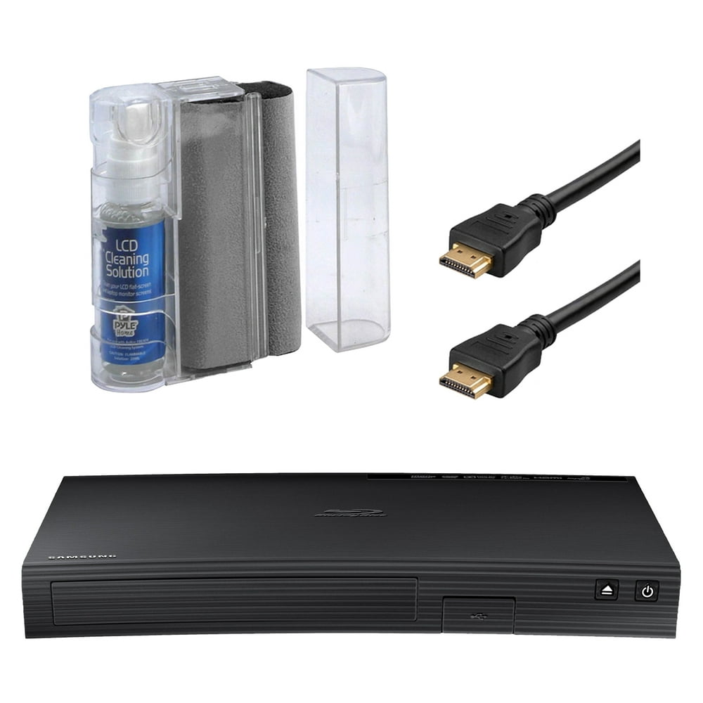 Samsung BDJ5100 Curved Bluray CD DVD Player with Networking Bundle