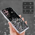 thumbnail image 4 of Compatible with Samsung Galaxy S23 Ultra Case Cute Glitter Clear Sparkly Cases Shockproof Galaxy S23 Ultra Case for Women Girls Silicone Samsung S23 Ultra Phone Case Slim Protective Cover (Black), 4 of 7