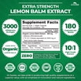 thumbnail image 3 of Zazzee Organic Lemon Balm 10:1 Extract 3000 mg Strength per Capsule – 180 Vegan Capsules – Supports Calm & Relaxation – 6 Month Supply – Standardized & Concentrated 10X Extract – All-Natural • Non-GM, 3 of 10