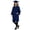 Dark Blue, variant on Adult Graduation Cap and Gown Set for High School College University Master Degree Unisex Academic Regalia Robe Commencement Ceremony Black 57