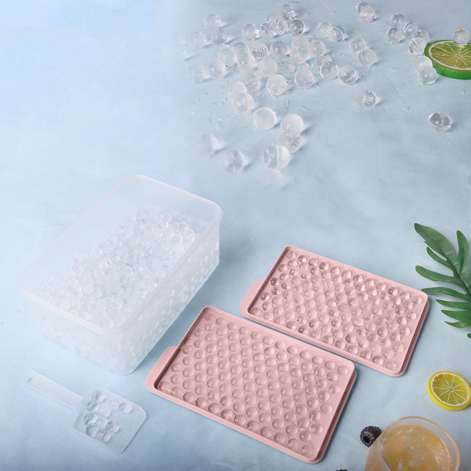 Trays Small Tray Crushed Ice Tray For Chilled Drinks Coffee Juice Freezer Trays Baby Food Silicone Ice Silicone Freezing Tray round Ice Trays Small Ice Cubes Ice Trays for Ice for Infusion Set Ice