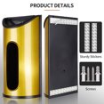 thumbnail image 2 of LRYYBTI Plastic Bag Organizer Gocery Bag Dispenser Trash Bag Holder for Storage Waterproof and Rustproof Wall Mount Bag Saver, Gold, 2 of 7