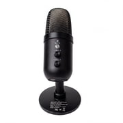 Atzeste USB Microphone, Computer Condenser Gaming Mic for PC/Laptop/PS4/5, Headphone Output, Volume Control, USB Type C Plug and Play, LED Mute Button, for Streaming, Podcast, Studio Recording