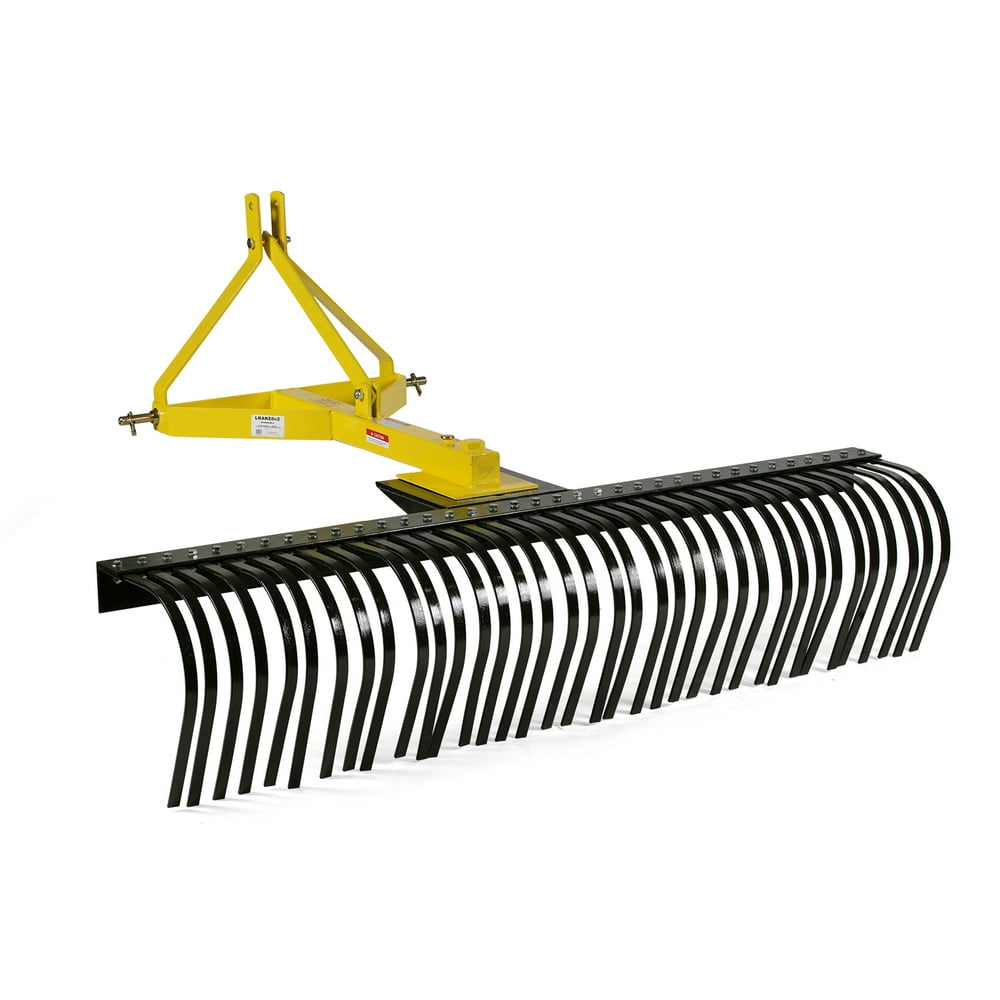 Titan Attachments 4 FT Landscape Rake for Compact Tractors, TowBehind