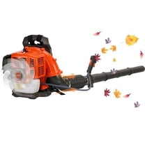 52CC Backpack Leaf Blower, 550 CFM Gas Leaf Blower, 2-Stroke Engine Leaf Blower with Adjustable Tube, Leaf Blower Gas Powered for Lawn Garden Park Care (52CC Orange)$$Garden & Patio