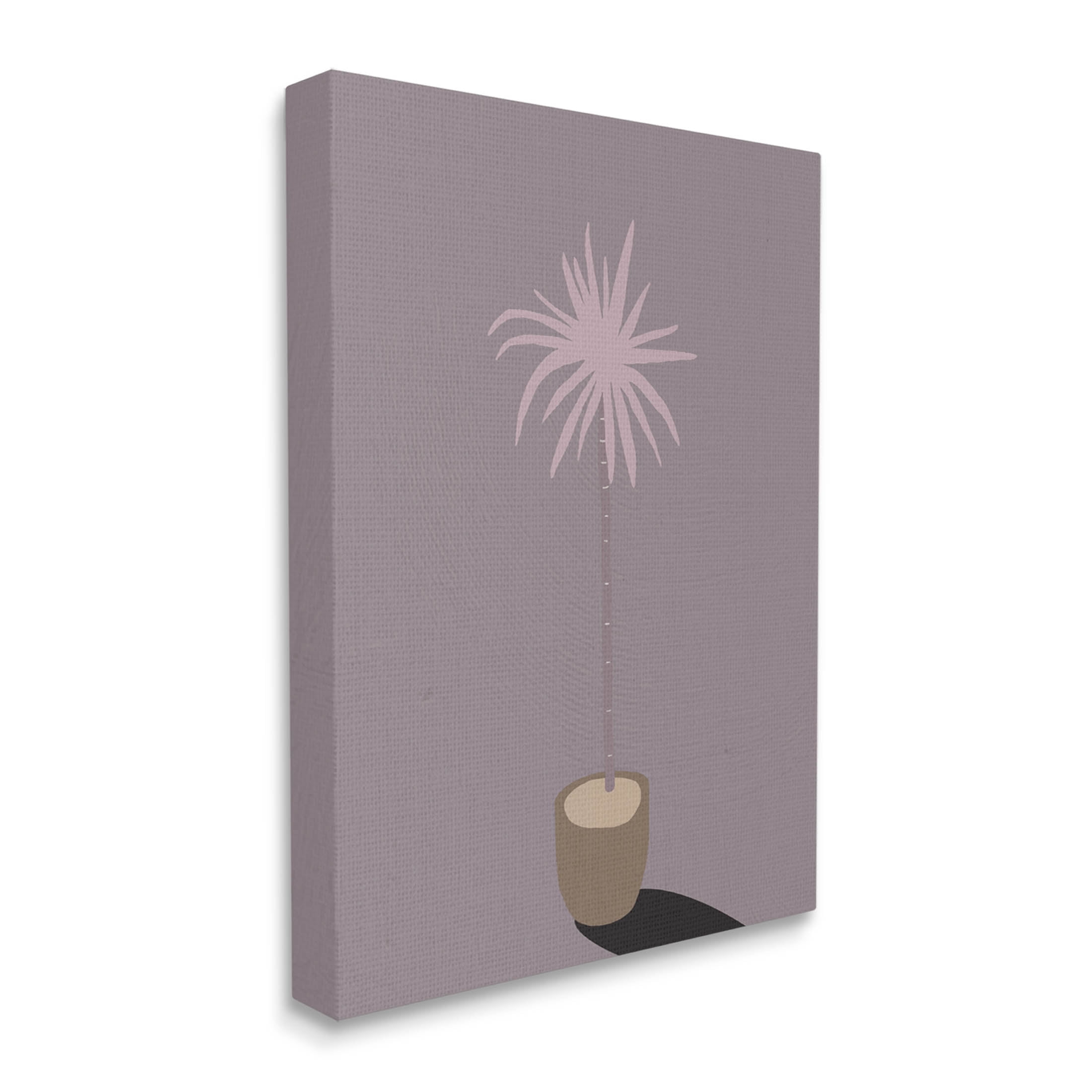 Contemporary Potted Palm Tree Botanical & Floral Graphic Art Gallery Wrapped Canvas Print Wall Art