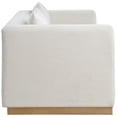 thumbnail image 5 of Meridian Furniture Alfie Cream Linen Textured Fabic Sofa, 5 of 40