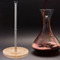 thumbnail image 4 of Oraceous Removable Wooden Base Wine Decanter Bottle Wine Countertop Dryer Holder Wine Drying Rack for Home Bar (Wooden Base), 4 of 10