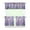 Purple Lavender Flower-2, variant on Yellow Lemon Kitchen Curtains and Valances Set - 3 Piece Kitchen Curtains Sets with Valance for Windows Rod Pocket Machine Washable Kitchen Decor Decorations (54"x18" 2x27.5"x24")