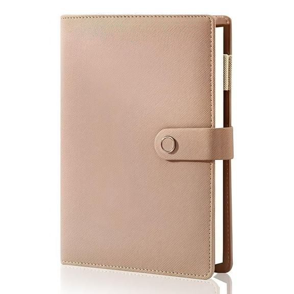 Store Indya Cloth Cover Journal – A5 size, refillable 6-ring binder, beige