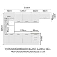 thumbnail image 3 of Cocina Integral MADESA Agata 330cm Blanco, 3 of 5