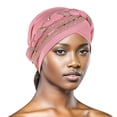 thumbnail image 2 of Head Hat Cap Ethnic Bohemian Floral Hair Cover Wrap Turban Headwear Turban Cap Pleated Hat, 2 of 4