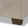 thumbnail image 5 of Baxton Studio Georgette Modern and Contemporary Light Beige Fabric Queen Upholstered Bed, 5 of 5