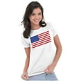 thumbnail image 5 of Classic American Flag USA Pride Womens Slim Fit Graphic Tee Brisco Brands M, 5 of 6