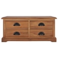 thumbnail image 2 of vidaXL Table Basse 68x68x30 cm Bois de Teck Massif, 2 of 5