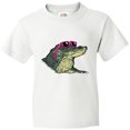 thumbnail image 3 of Inktastic Sunny Gator in Pink Sunglasses Youth T-Shirt, 3 of 5