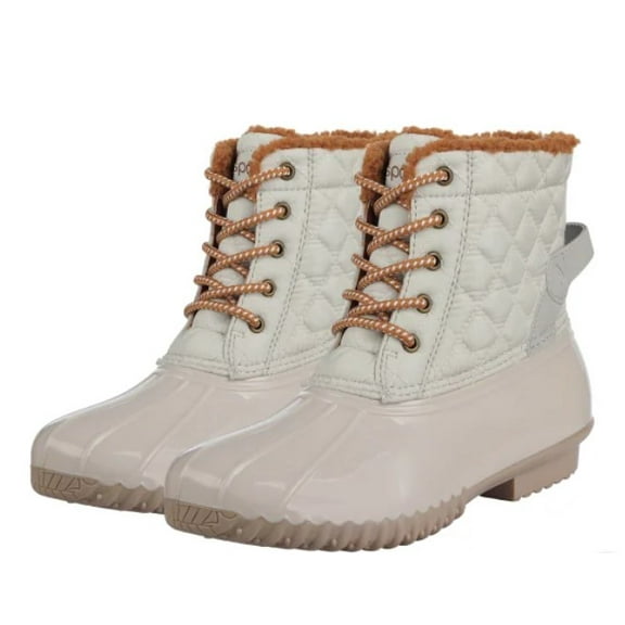 Sporto Ladies' Size 11 Duck Boot Water Repellant, Ivory, New in Box