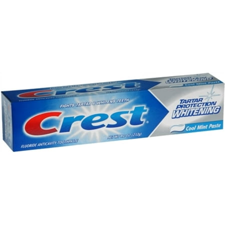 Crest Tartar Protection Toothpaste Whitening Cool Mint Paste 8.20 oz (Pack of 2)