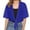 Blue, variant on Summer Womens Casual Short Sleeve Thin Chiffon Cardigan Elegant Shoulder Jacket Lightweight Cardigan Sweaters for Women Tie Front Holiday Sweater Oversized Cardigans for Women Animal Print Kimonos for