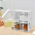 thumbnail image 1 of EGNMCR Kitchen Gadgets, Kitchen Accessories Transparent Seasoning Box With Handle And Spoon Seasoning Storage Container Rack Combination Set With Detachable Seasoning Bottle Seasoning storage, 1 of 6