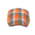 thumbnail image 2 of WITHMOONS Check Newsboy Hat Ivy Cap Gatsby Cabbie Driving Hunting Golf Flat Cap YZ30217 (Orange), 2 of 5
