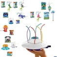 thumbnail image 5 of Water Sprinklers Outdoor Toy for Kids, Fire Hydrant Toddler Play Equipment Outside Activities for Backyard Lawn Attaches to Garden Hose Splashing Fun Toys for 3 4 5 6 7 8 Year Old Boys Girls Gifts, 5 of 5