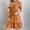 *Orange, variant on ClodeEU Women's V-Neck Short Sleeve High Waist Dress ,Casual Summer Loose Fit Midi Dress Gray,Womens Plus XXL