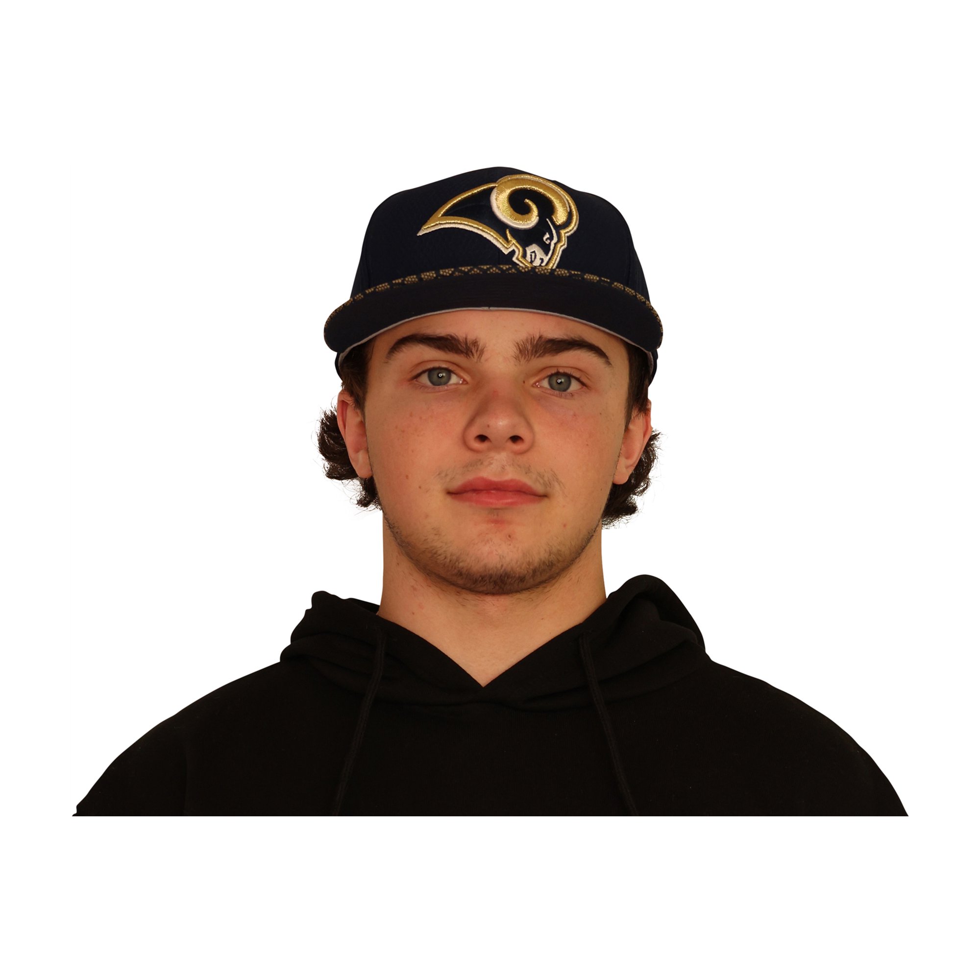 New Era Mens LA Rams Sideline Official Baseball Cap, Blue, 7 1/2