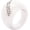 White White, variant on Unisex Ceramic Personality Simple 13mm Domed Chunky Single Row 2 Lines Cubic Zirconia Inlay Ring
