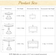 thumbnail image 2 of 3-PCS Silver Cake Stand Set (8"/10"/12" Plate) for 6-10 Inch Cakes, Perfect Dessert Table Display Set, Cupcake&Cake Stands for Party, Wedding, Birthday, Baby Shower, Anniversary (Metal), 2 of 12