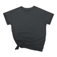 thumbnail image 5 of Lumtrix Summer Tops for Women Spring Short Sleeve Shirts Beach Vacation Plus Size Workout Tshirts Casual Clothes 2025 Dark Gray S, 5 of 6