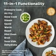 thumbnail image 4 of Pot Duo Crisp 11-in-1 Air Fryer and Electric Pressure Cooker Combo with Multicooker Lids that Fries, Steams, Slow Cooks, Dehydrates,Free App With Over 800 Recipes, Black/Stainless Steel, 8QT, 4 of 5