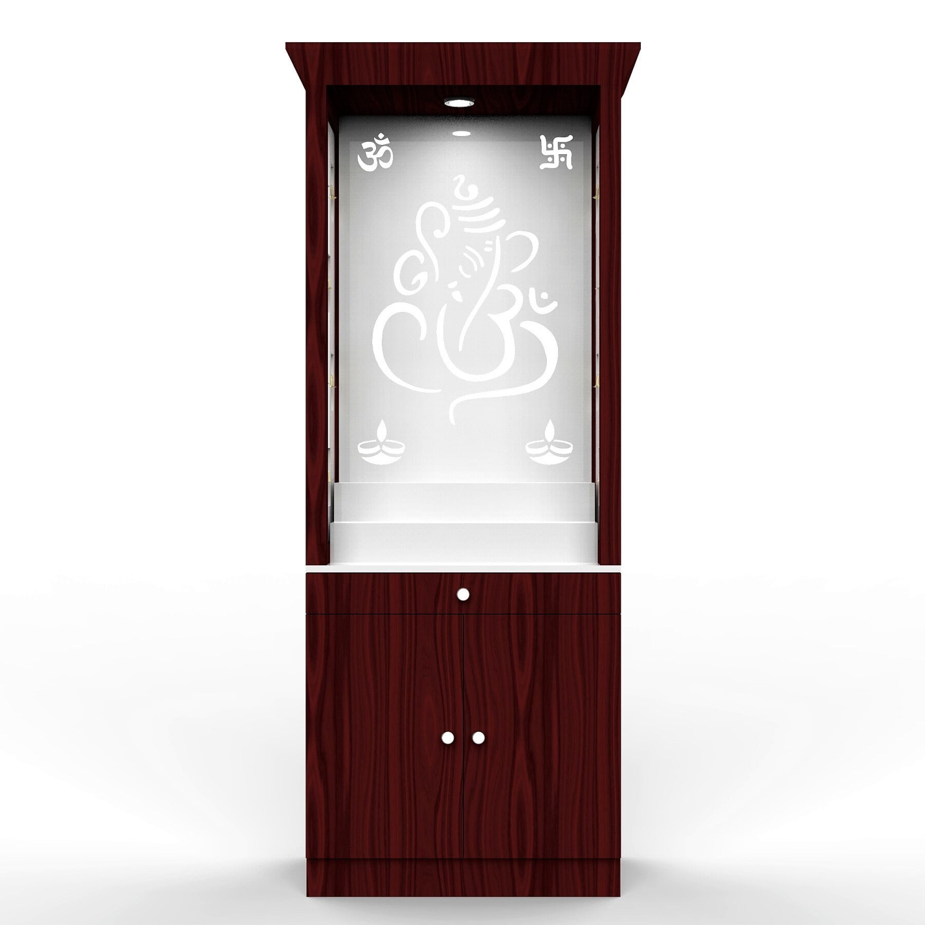 Wooden Temple For Home And Office Temple With LED Lights Temple