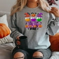 thumbnail image 2 of Witch Way To The Wine, Funny Halloween Sweatshirt, Halloween Crew Neck, 2 of 10