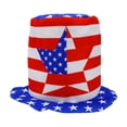 thumbnail image 2 of Independence Day Hats Flag Top Hats Patriotic Party Decorative Hats Independence Day Tree Party Dress Up Accessories Festival, 2 of 9