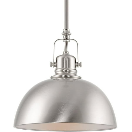 

Kira Home Belle 9 Contemporary Industrial 1-Light Pendant Light Adjustable Length + Shade Swivel Joint Brushed Nickel