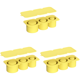 thumbnail image 1 of Bandeja para cubitos hielo con tapa cilindro silicona moldes 30-40 onzas () amarillo, 1 of 4