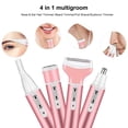 thumbnail image 5 of Electric Female Shaver,Rechargeable 4 in 1 Trimmer, Waterproof Shaver,Suitable for Nose and Armpit Arms and Legs, Bikini Area, Rose Gold, 5 of 9